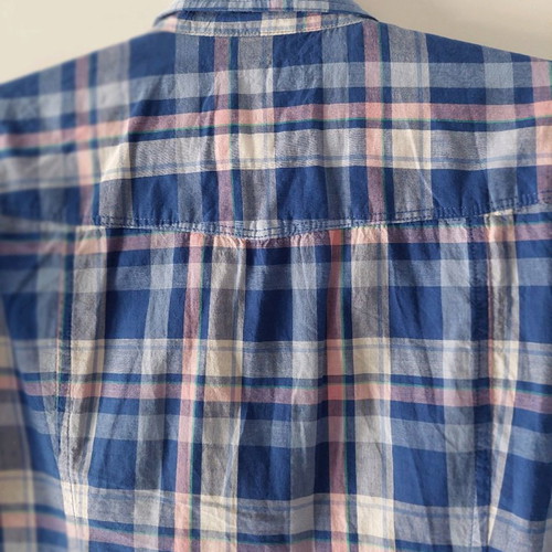 Women's checked sport shirt used, size large, H&M