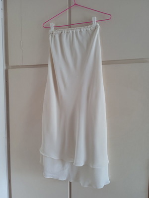 Long skirt white size S like new