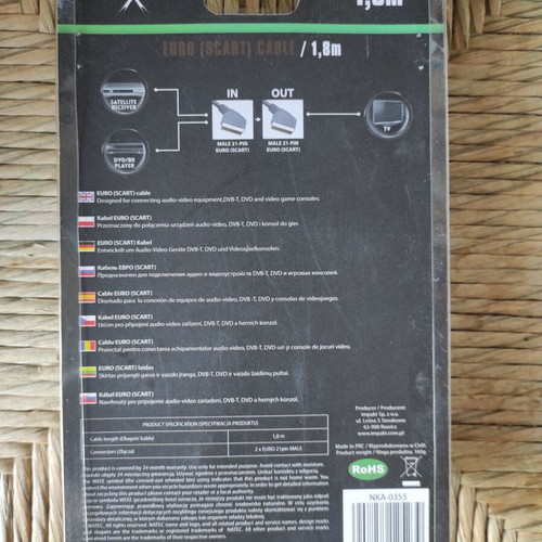 2-Port Scart Adapter New