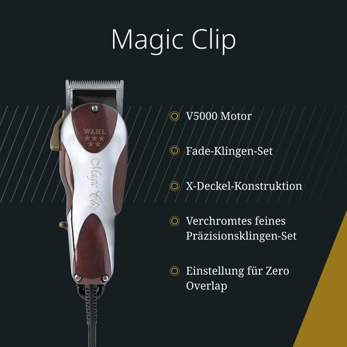 Wahl Magic Clip Fading hair clipper V5000 with 8 combs like new