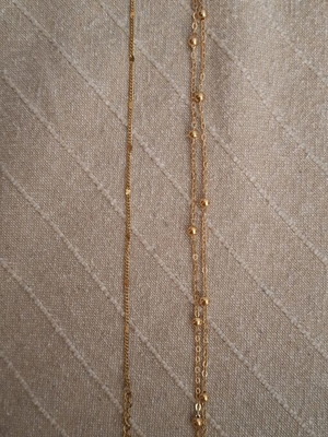 Gold anklet new, stainless steel