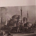  Αγιά Σοφιά Κωνσταντινούπολη Χαλκογραφία Finden