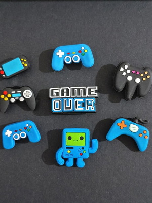 Gamer Crocs charms pins Jibbitz like new