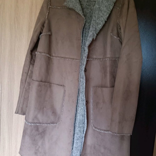 Benetton women's fur coat like new, size S