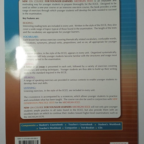 On Course for Younger Learners Michigan ECCE Workbook Teacher's new