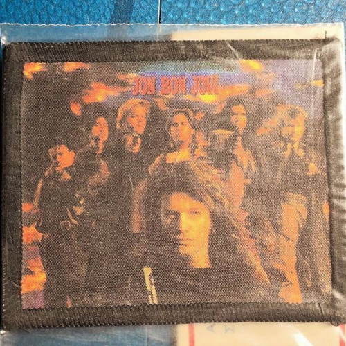 Bon Jovi vintage memorabilia set new, 3 patches and 1 badge