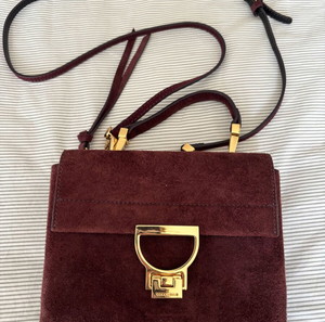 COCCINELLE BAG MAGENTA SUEDE