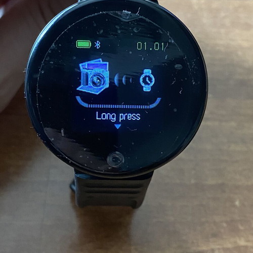 Smartwatch with round screen, black, new, functional