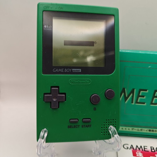 Game Boy Pocket green boxed used, official Nintendo console