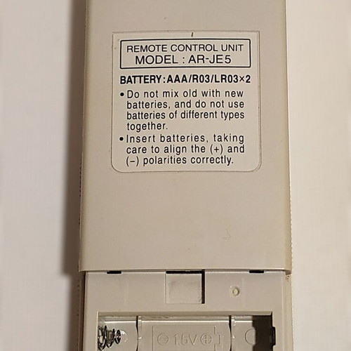 Fujitsu AR-JE5 air conditioner remote control like new