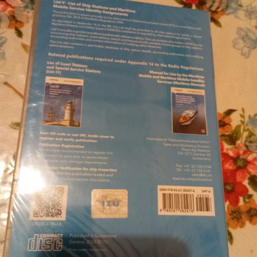 List V CD, ship stations and maritime mobile service identity assignments 2024 edition