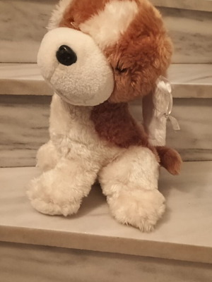 Plush dog 30 cm like new, fluffy
