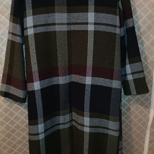 BSB women's long checkered coat used