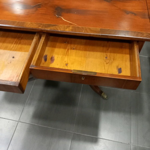Regency Mahogany Console Table like new with extensions and drawers