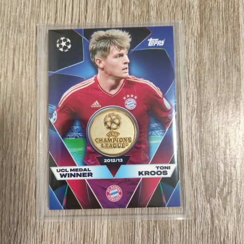 Topps UCL Medal Winner 2012/13 Toni Kroos with Ultra Pro Sleeve new