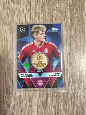 Topps UCL Medal Winner 2012/13 Toni Kroos with Ultra Pro Sleeve new