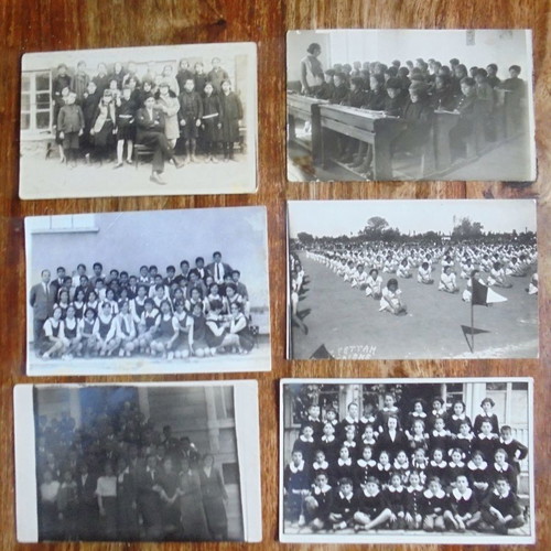 School photos used, Turkey, pack of 6 old black and white