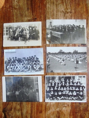 School photos used, Turkey, pack of 6 old black and white