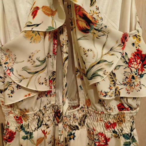 Long women's dress Bill Cost like new with open back