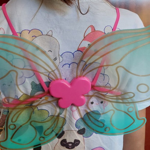 Children's Butterfly Fairy Wings turquoise-pink like new