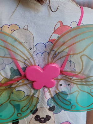 Children's Butterfly Fairy Wings turquoise-pink like new