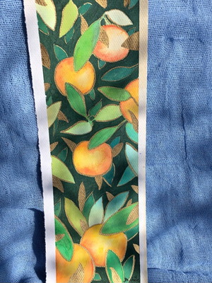 Watercolour painting new 10.5 x 29.6 cm