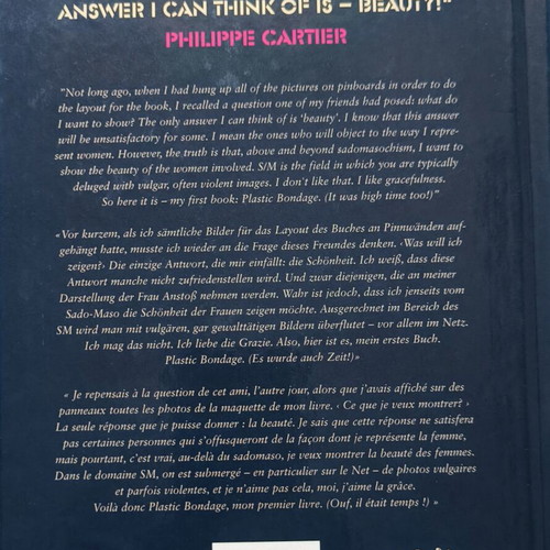 Plastic Bondage photo book by Philippe Cartier, Edition Skylight