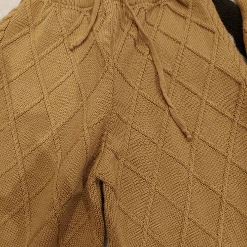 Damiano Milano 2 knitted blouse and pants sets like new, brown and pink