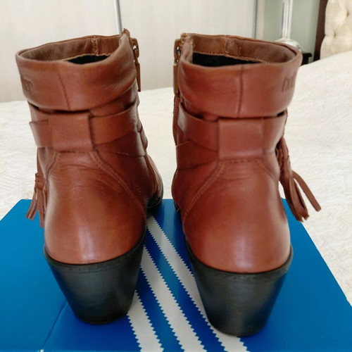 Hotter leather ankle boots used, brown, size 39