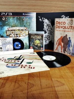 Bioshock 2 PS3 Special Edition like new with artbook, posters, vinyl, and soundtrack