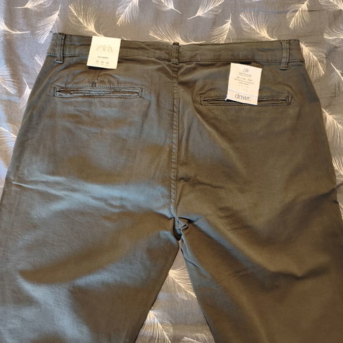 Zara men's pants new, olive color, size 36