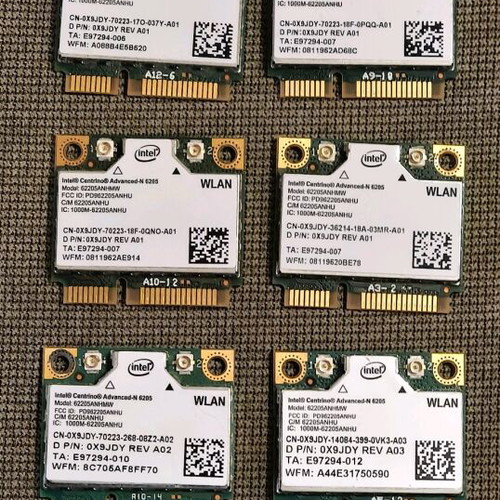 Intel Centrino Advanced-N 6205 WiFi Cards pack of 10 like new