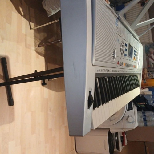 Harmonium with music stand and base, like new condition