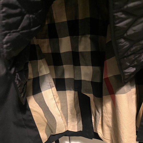 Burberry Brit trench coat women's black L like new