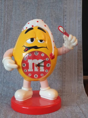Ξυπνητήρι M&M's Vintage με Κίτρινο Χαρακτήρα σαν καινούργιο, αναλογικό