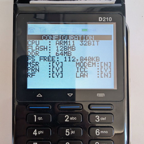 PAX D210 mobile payment terminal like new