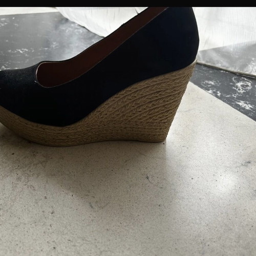 High platform shoes like new, black, size 38
