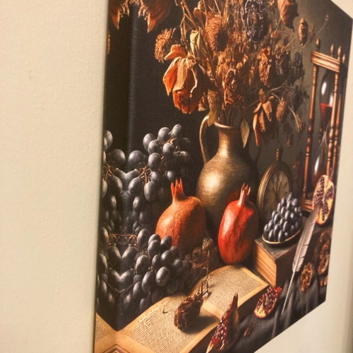 Diptych canvases with vintage aesthetic like new