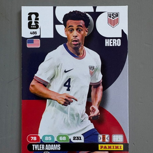 Tyler Adams FIFA World Cup 2026 Adrenalyn card like new
