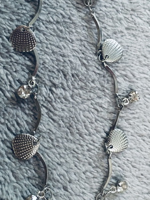 Silver glasses chain like new, 75 cm