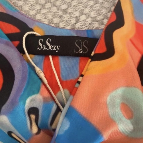 Summer set crop top and colorful leggings new, small-medium