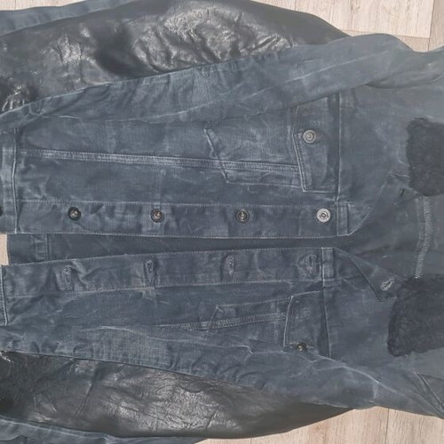 Calvin Klein jean jacket like new, black, size L