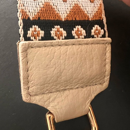 Woven strap with leather new for bags