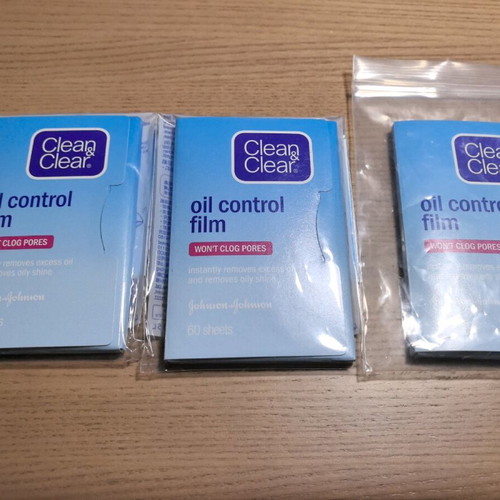 Clean & Clear Oil Control Film 60 Sheets new, 3 packs