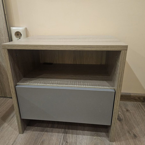 Bedroom furniture set like new with bed 160x200 and sliding door wardrobe