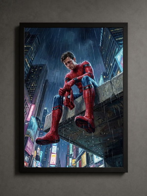 Spiderman framed poster 30x40cm
