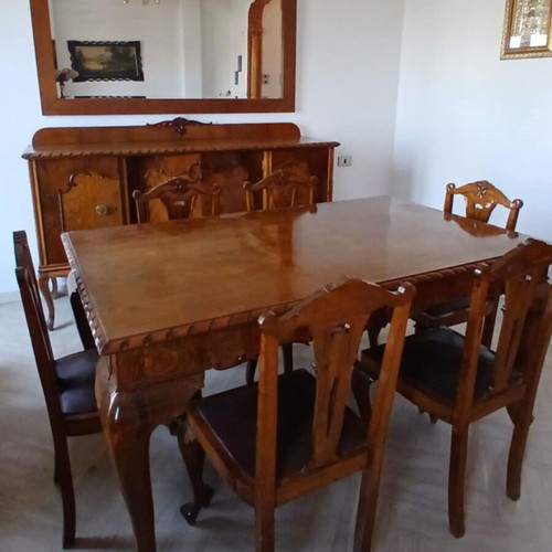 Vintage buffet like new with free wall mirror