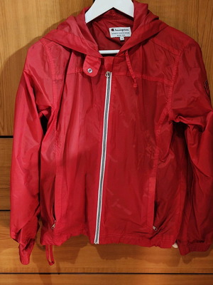 Champion windbreaker thin jacket red size M new