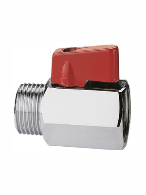 Mini Chrome Ball Valve 1/2" New, Compact Design