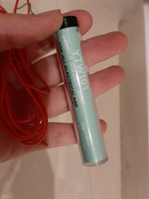 Solder wire used, opened but with remaining amount